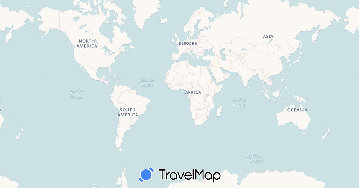 TravelMap itinerary: driving in Netherlands, Norway (Europe)